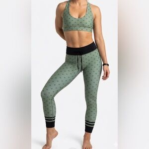 Sarah's Day X white Fox Active Sports Bra and Leggings Set